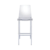 Coaster Juelia Bar Stools Chrome and Clear Acrylic (Set of 2) Model 100295